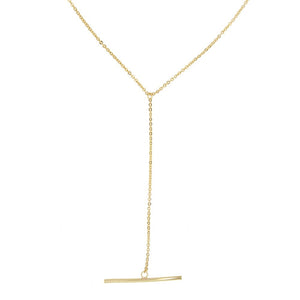 Balance Straight Bar Copper Necklace