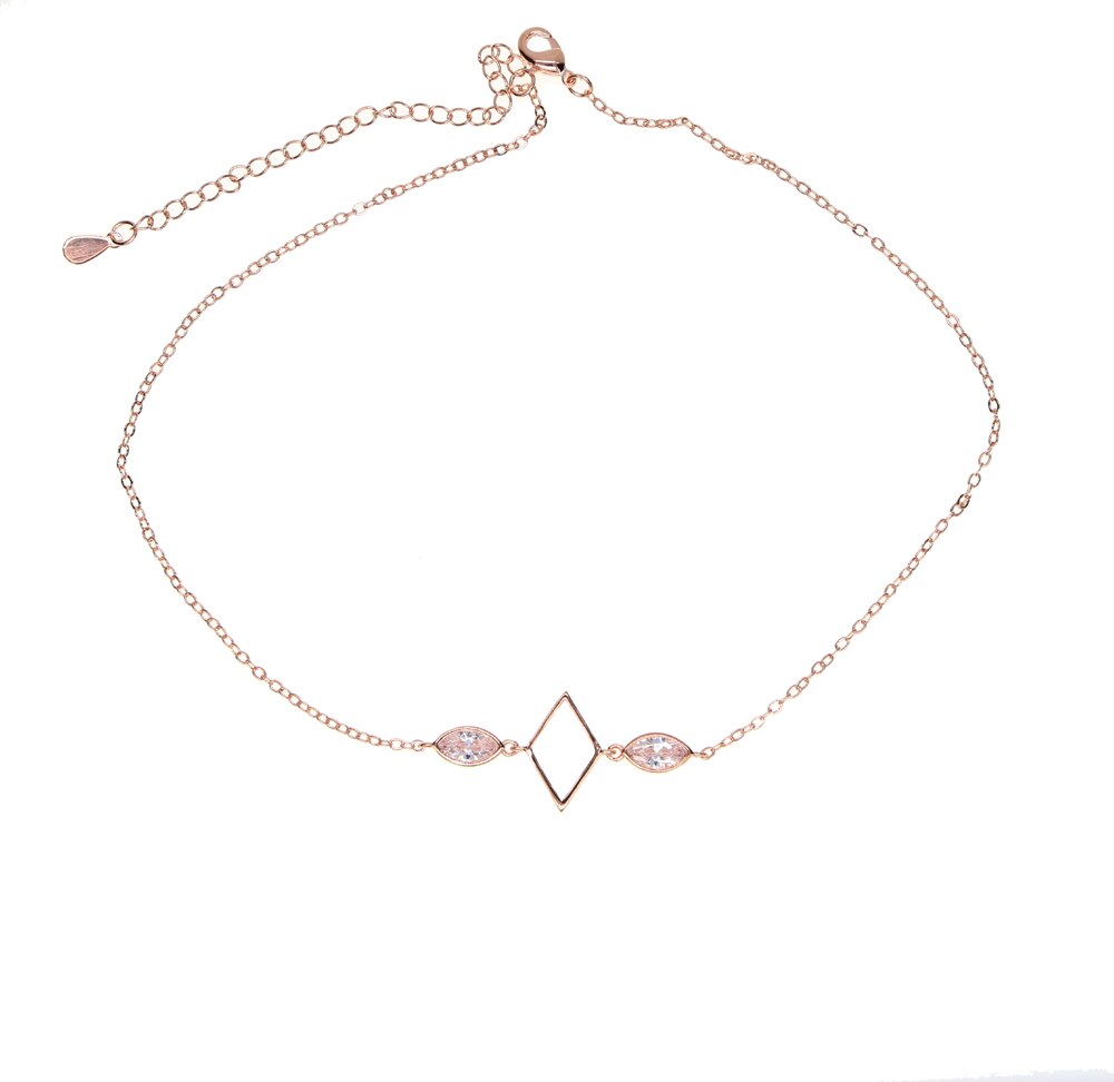 Hollow Square Choker Necklace